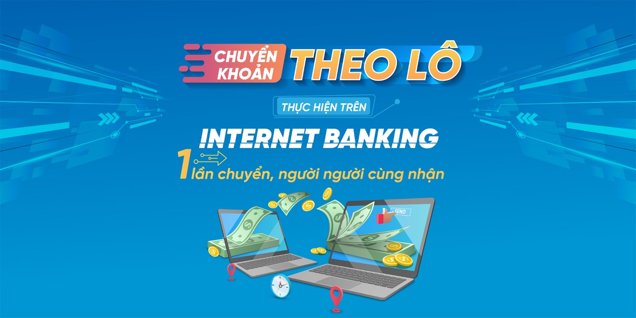 Chuyển khoản theo lô trên internet banking