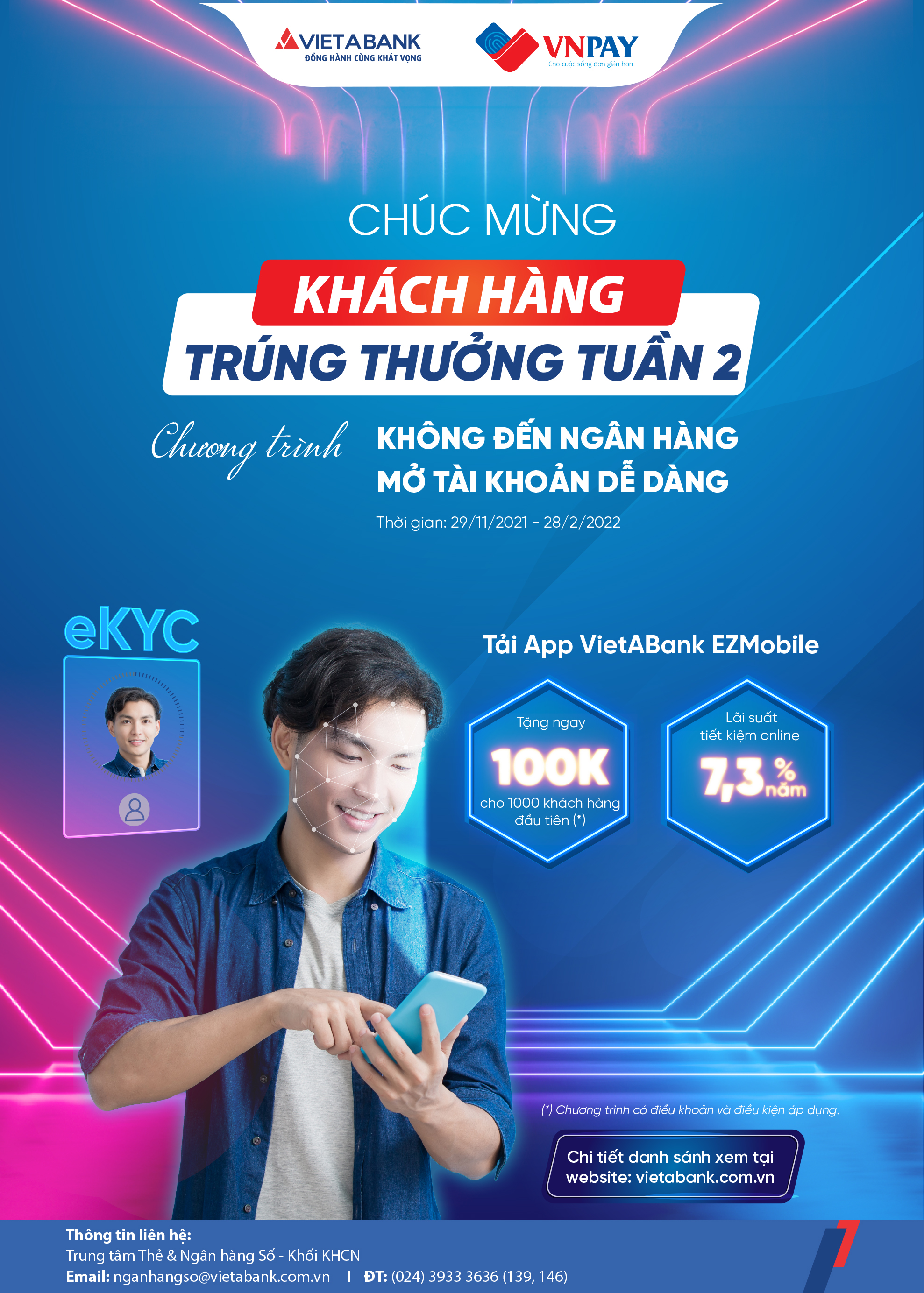 KẾT QUẢ ĐỢT 2 CHƯƠNG TRÌNH “KHÔNG ĐẾN NGÂN HÀNG – MỞ TÀI KHOẢN DỄ DÀNG” (TỪ 6 - 12/12/2021)