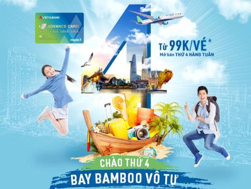 SĂN VÉ MÁY BAY CHỈ TỪ 99K QUA KÊNH GIAO DỊCH VIETABANK