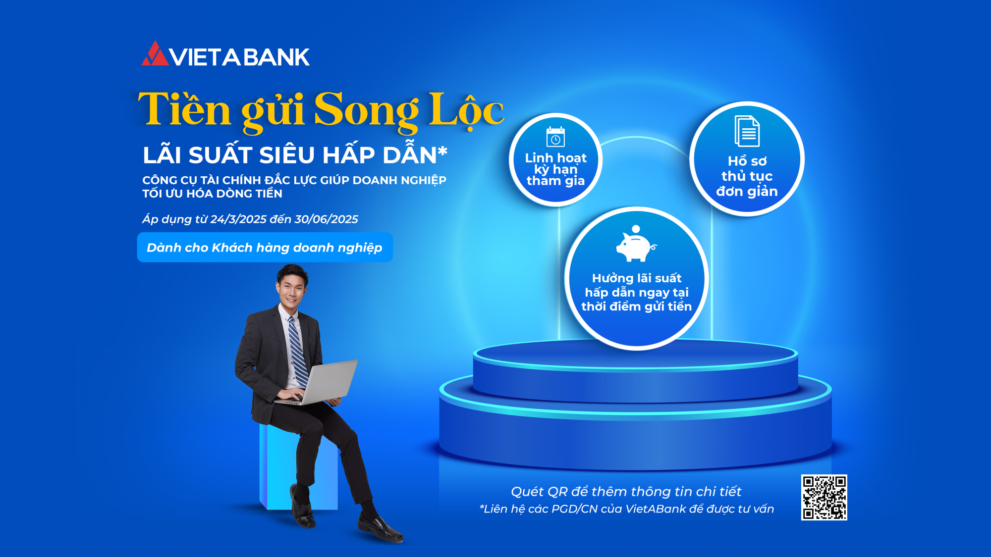 VIETABANK TRIỂN KHAI CHƯƠNG TRÌNH "TIỀN GỬI SONG LỘC" DÀNH CHO KHÁCH HÀNG DOANH NGHIỆP
