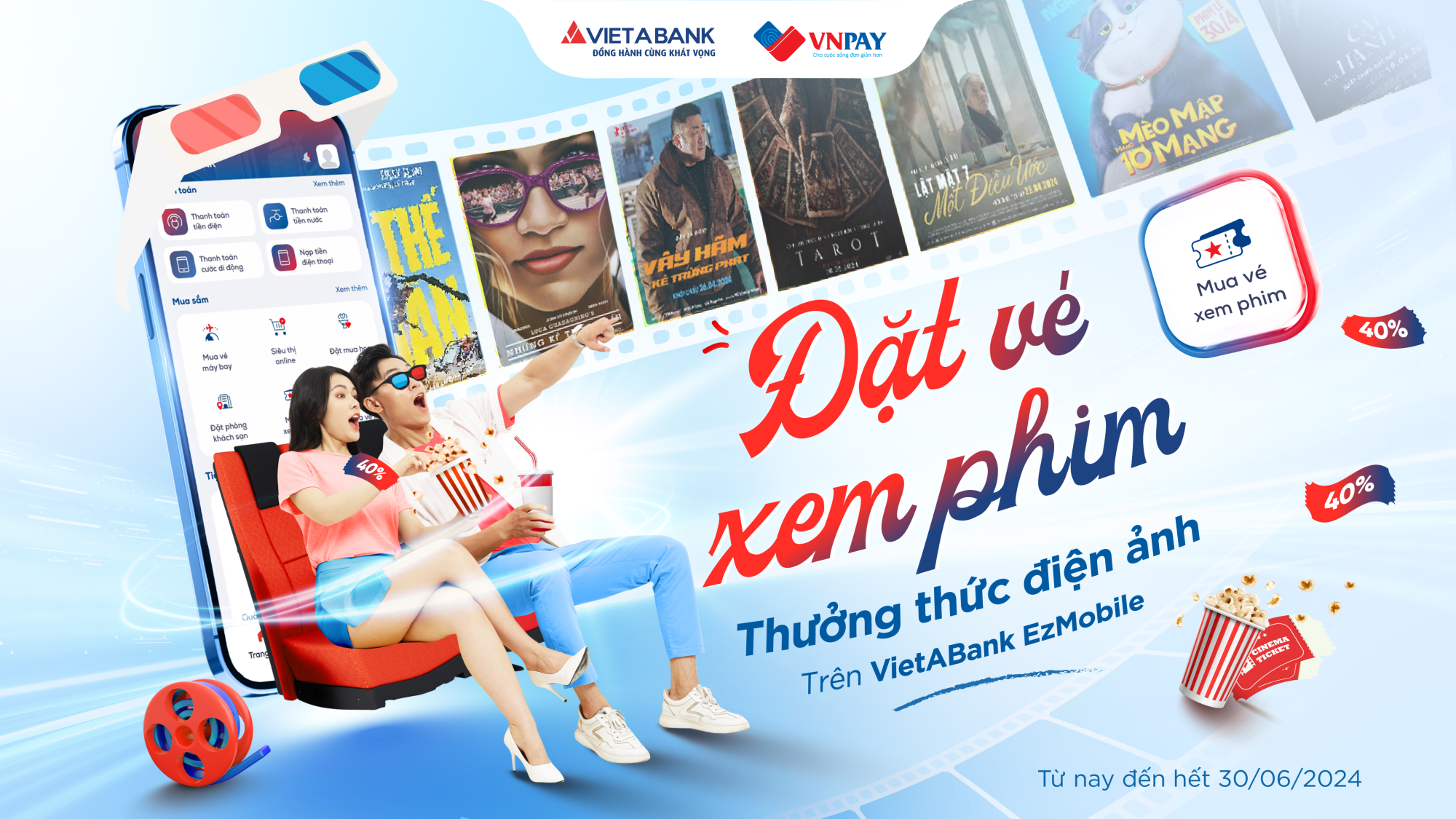 RA RẠP GIẢI TRÍ VUI LỄ LỚN, ĐÓN HÈ VỀ MUA VÉ XEM PHIM ƯU ĐÃI ĐẾN 40% 